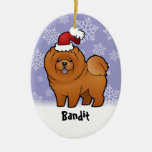 Christmas Chow Chow (add your pets name) Christmas Tree Ornament
