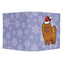 Christmas Chow Chow Vinyl Binders