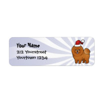 Christmas Chow Chow Custom Return Address Labels