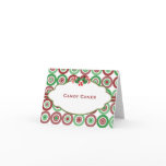 Christmas Circle Candy Buffet Candy Name card