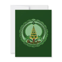 Christmas Claddagh Custom Invitations