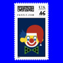 Christmas Clown postage