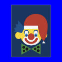 Christmas Clown postcards