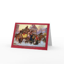 Christmas Coach 1795 Christmas Card cards