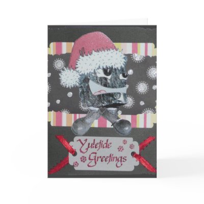 Christmas Coal Card by gildedquill
