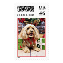 Christmas - Cockapoo - Casey Stamp