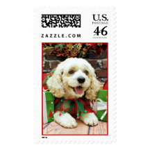 Christmas - Cockapoo - Clancy Stamp