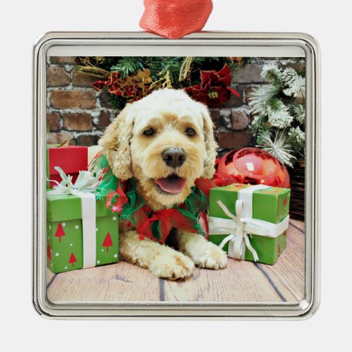 christmas cockapoo cooper metal ornament zazzle christmas cockapoo cooper metal ornament zazzle