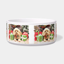 Christmas - Cockapoo - Morgan Dog Food Bowls