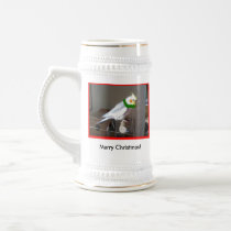 Christmas Cockatiel Stein mugs