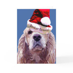 Christmas Cocker Spaniel card