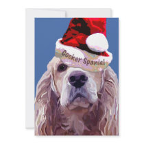 Christmas Cocker Spaniel Grt Card Pack invitations by DogsRealDogs Christmas Cocker Spaniel Grt Card Pack invitations