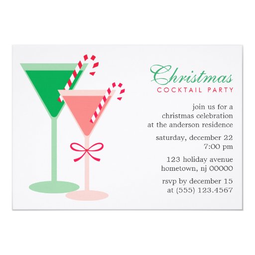 christmas cocktail party invitations 5 quot x 7 quot invitation christmas cocktail party invitations 5 quot x 7 quot invitation