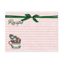 Christmas cocoa recipe card postcard by camerashyphotos Christmas cocoa recipe card postcard