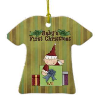 Christmas Collection Baby 1st Xmas T-Shirt ornament