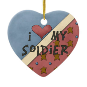 Christmas Collection I Love My Soldier ornament