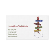 Christmas Collection · North Pole Street Signs business cards by CSCountryCuties Christmas Collection · North Pole Street Signs business cards