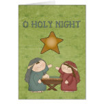 Christmas Collection O Holly Night Greeting Card