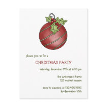 Christmas Collection · Red Bauble & Holly Post Cards