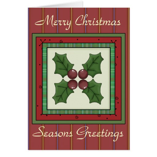 Christmas Collection Seasons Greetings Card