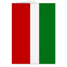 Christmas Colors Stripe Pattern Greeting Card