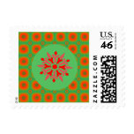 Christmas Commandeered Fractal Postage Stamps