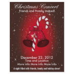 Christmas Concert Bells and Candy Cane Flyer