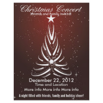 Christmas Concert White Tree Flyer