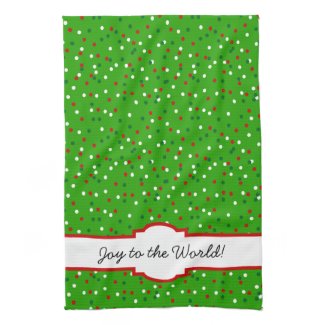 Christmas Confetti • Traditional Candy Colors Hand Towels