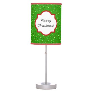 Christmas Confetti • Traditional Candy Colors Table Lamps