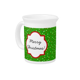 Christmas Confetti • Traditional Candy Colors Pitchers