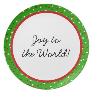 Christmas Confetti • Traditional Candy Colors Party Plates