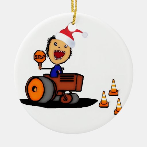 christmas construction ceramic ornament zazzle christmas construction ceramic ornament zazzle
