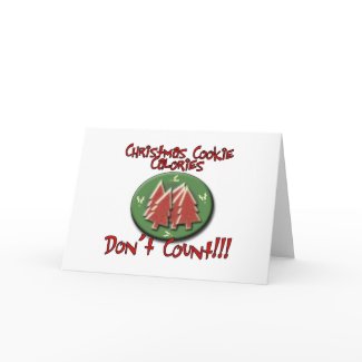 Christmas Cookie Calories card