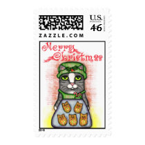 Christmas Cookie Cat Stamp