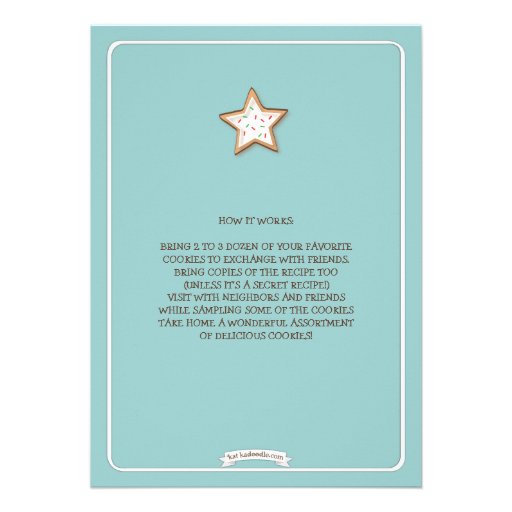 Christmas Cookie Exchange Holiday Party Invitation
