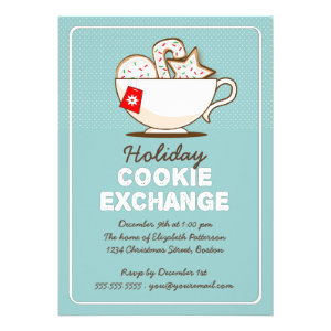Christmas Cookie Exchange Holiday Party Invitation