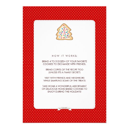 Christmas Cookie Exchange Holiday Party Invitation