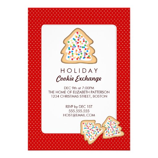 Christmas Cookie Exchange Holiday Party Invitation