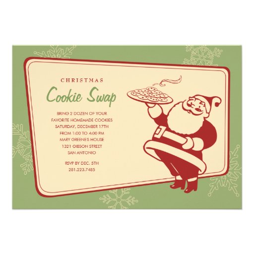 Christmas Cookie Exchange Invitations