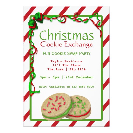 christmas-cookie-exchange-party-5x7-paper-invitation-card-zazzle