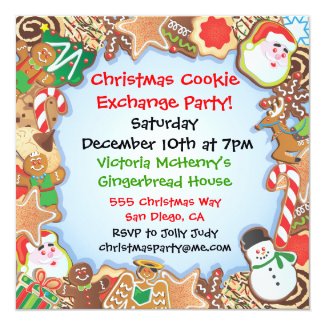 Christmas Cookie Exchange Party Invitation