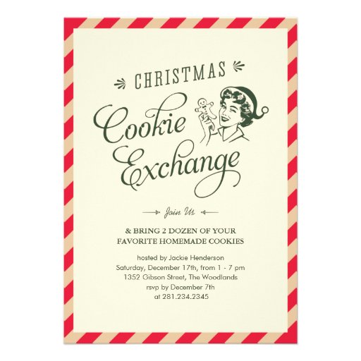 Christmas Cookie Exchange Party Invitations