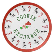 Christmas Cookie Exchange plate