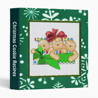 Christmas Recipe 3 Ring Binders | Zazzle