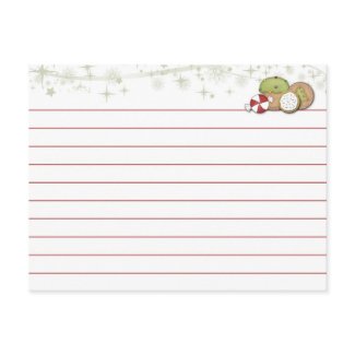 Christmas Cookie Recipe Card postcard