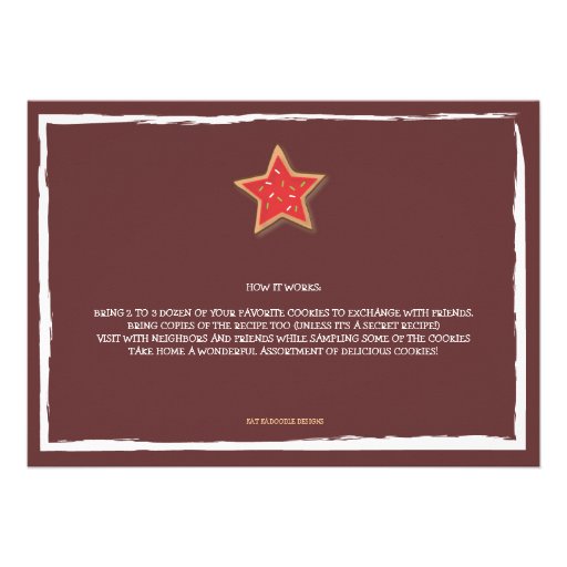 Christmas Cookie Swap Holiday Invitation