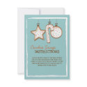 Christmas Cookie Swap Instruction Card Invitation
