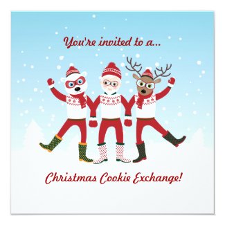 Christmas Cookie Swap Party Invite