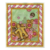 Christmas Cookies Art Print Poster